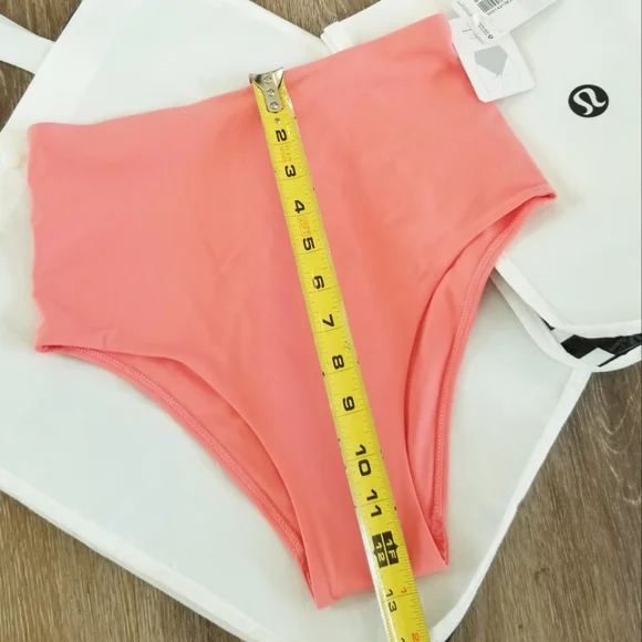 Lululemon Waterside High Waist Skimpy Swim Bikini Bottom Raspberry Creme NWT sz6